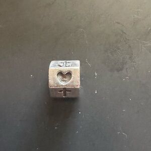 Pandora Silver Heart Anchor and Cross Charm